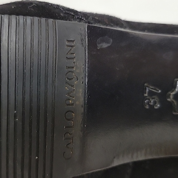 Carlo Pazolini black heeled suede bootie Euro sz 37 (US 7). - Picture 6 of 7